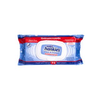 Servetele Umede Wet Hankies Antibacteriene Clean & Protect 72 Buc.