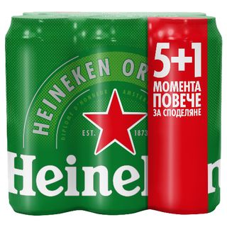 HEINIKEN Бира мултипак 5+1х0.5 Л / 38953031