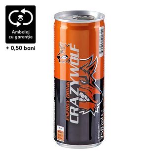 Crazy Wolf Energizant Clasic 0,25L Dzsgr
