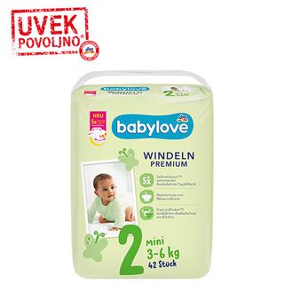 babylove Premium pelene veličina 2 (3-6kg), 42 kom