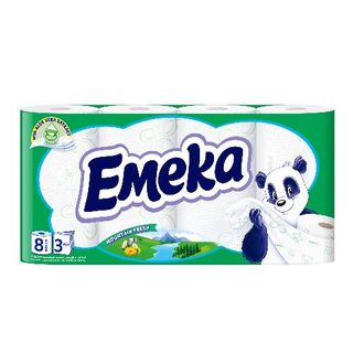 Emeka Тоалетна хартия, 3пл. Mountain Fresh, 8 БР / 38907772