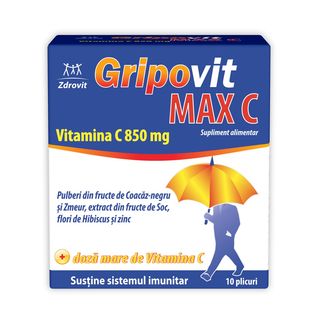 Zdrovit Gripovit Max C 10Plicuri