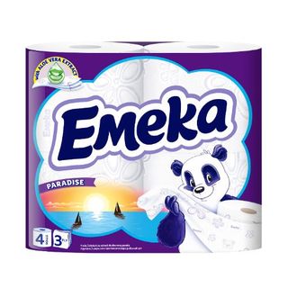 Emeka Тоалетна хартия, 3 пласта Paradise, 4 БР / 38910289