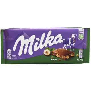 Milka, Ciocolata cu lapte si alune maruntite 90g (ID 787)