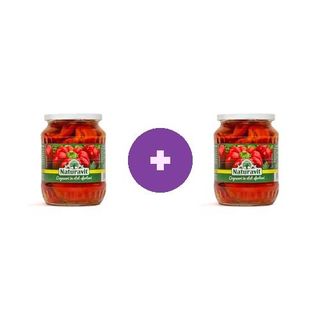 Gogosari in otet sferturi Naturavit 680g, 2 la pret de 1