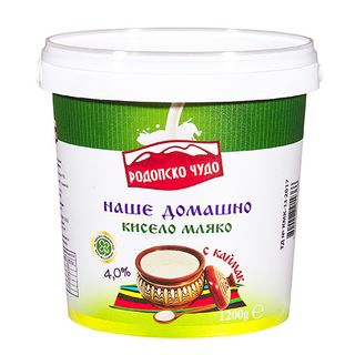 Родопско чудо 4% кисело мляко с каймак 1,2кг / 00093615