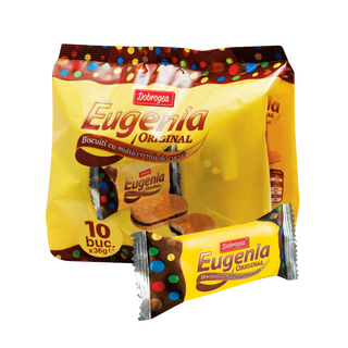 Biscuiti cu crema cu cacao Eugenia Original, 10 bucati