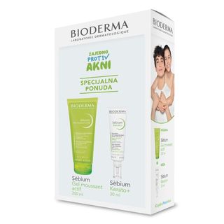 BIODERMA SET SEBIUM GEL ACTIF 200ML+KERATO GELKREM 30M-38648