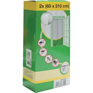 Zavjesa za insekte 2x60x210cm za vrata bijela Mako 000-1100