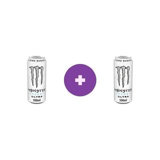 2 X Bautura energizanta Monster Ultra White Zero Zahar 500ml