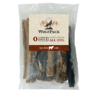 Recompense pentru caini WolfPack Burta de miel 15cm 100g