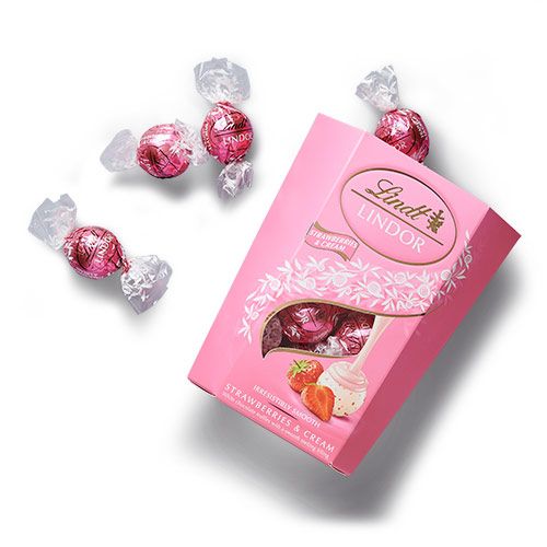 Lindt Lindor бонбони ягода корнет