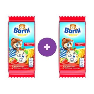 Barni Prajitura cu umplutura de capsune si Mere 30g, 2 la pret de 1