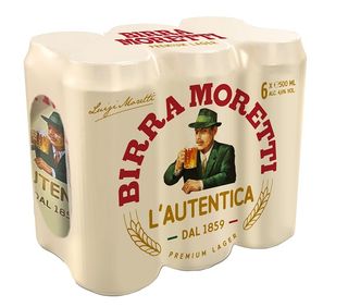 Birra moretti bere4.6%alcool 6x500vml