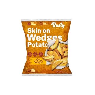 Rusty Cartofi skin on wedges 1kg