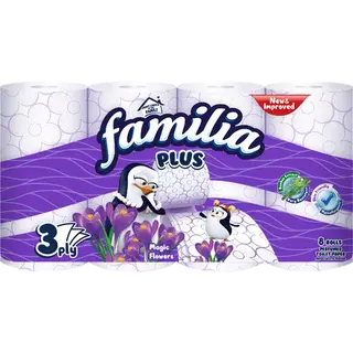 Familia Magic Flower тоалетна хартия 3 пласта 8 БР / 38929452