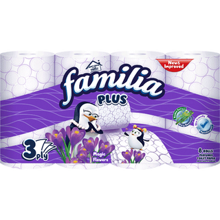 Familia Magic Flower тоалетна хартия 3 пласта 8 БР / 38929452