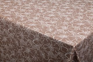 Mušema za sto 140cm cvjetni dezen braon Patifix P0150172