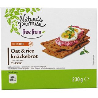Nature's Promise, Paine crocanta cu ovaz si orez, fara gluten 230g (ID 70923)