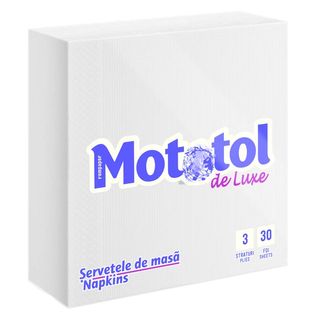 MOTOTOL Servetele albe 33x33cm 3str 30buc 