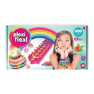 Gherghef Pentru Impletit Cu 800 Elastice Si 15 Accesorii As Plexi Flexi, Multicolor