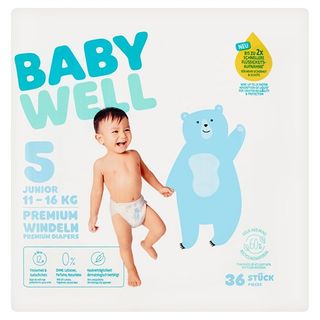 Babywell Scutece  5 Junior  11-16 kg, 36 buc