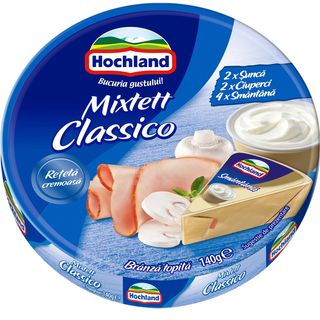 Hochland, Branza topita triunghiuri Mixtett Classico 140g (ID 21521)