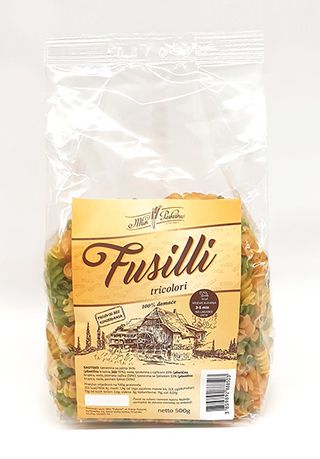 Fusilli tricolore 500 g - Mlin Pukanić