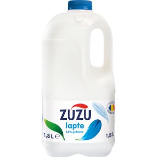 Lapte de consum semidegresat ZuZu, 1.5% grasime, 1.8 l