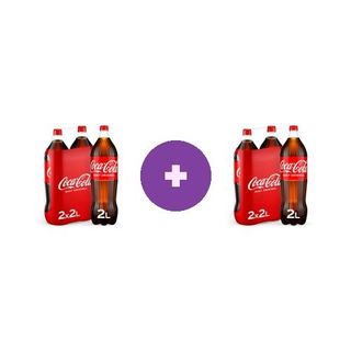 2X Coca-Cola Bautura Carbogazoasa Cola 2x2l
