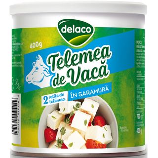 Delaco, Telemea de vaca in saramura 400g (ID 49549)
