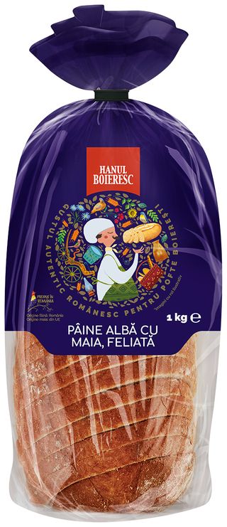 Hanul Boieresc Paine alba cu maia 1 kg