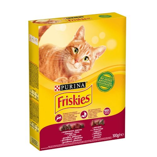 Friskies Суха храна за коте с пиле и черен дроб