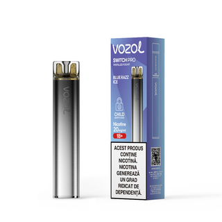 Narghilea Electronica Reincarcabila Switch Pro Blue Razz Ice | Vozol