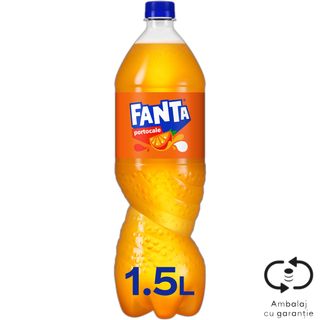 Fanta, Bautura racoritoare carbogazoasa cu suc de portocale 1.5L (ID 69280)