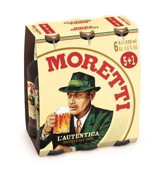 Bere Lager Blonda Birra Moretti Sticla 6X330Ml