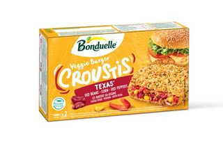 Crousties Burger Cu Fasole Rosie, Porumb Si Ardei Rosu 240 G Bonduelle