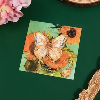 Umjetnički metalni obilježivač za knjige sa motivom suncokreta