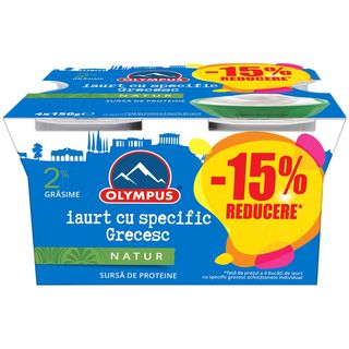 Olympus, Iaurt cu specific grecesc 2% grasime 4x150g (ID 63571)
