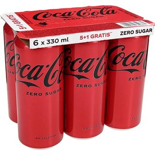 SOK GAZIRANI COCA COLA ZERO 0,33l 5+1 GRATIS