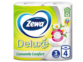 Hartie igienica Zewa Deluxe Camomile Comfort 3 straturi 4 role