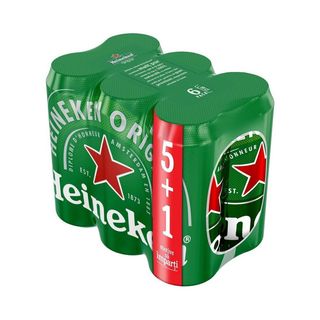 Bere blonda Heineken, 5+1 x 0.5 l