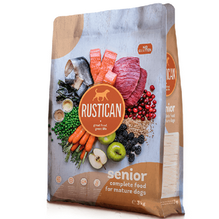 Hrana uscata pentru caini Rustican Senior Hering-Somon-Ton 3kg