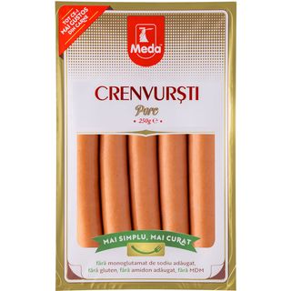 Crenvursti de porc Meda, 250 g