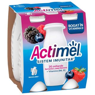 Iaurt de baut, cu Bifidus, fructe de padure 4x100g Actimel