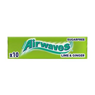 Guma de mestecat Airwaves, cu aroma de lamaie verde si ghimbir, 10 bucati