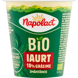 Napolact Bio, Iaurt smantanos 10% grasime 140g (ID 30460)