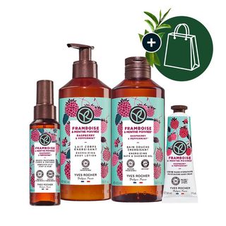 Set Îngrijire corp Zmeură & Mentă Piperată (4 produse)