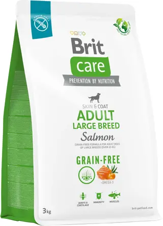 BRIT CARE Grain-free Adult Large Breed, cu Somon şi Cartofi 3 kg