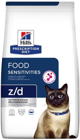 HILL's PD FELINE Z/D Hrană uscată pt. pisici cu sensibilitate alimentară 1,5kg 